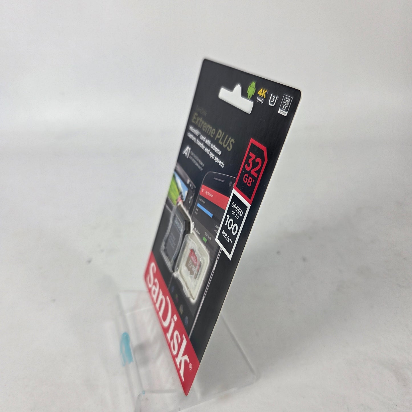 New SanDisk Extreme Plus 32GB MicroSD UHS-I Card with Adapter SDSQXBO-032G-AP6MA