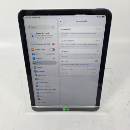 WiFi Only Apple iPad 11" (A16) 128GB Blue MD4A4LL/A