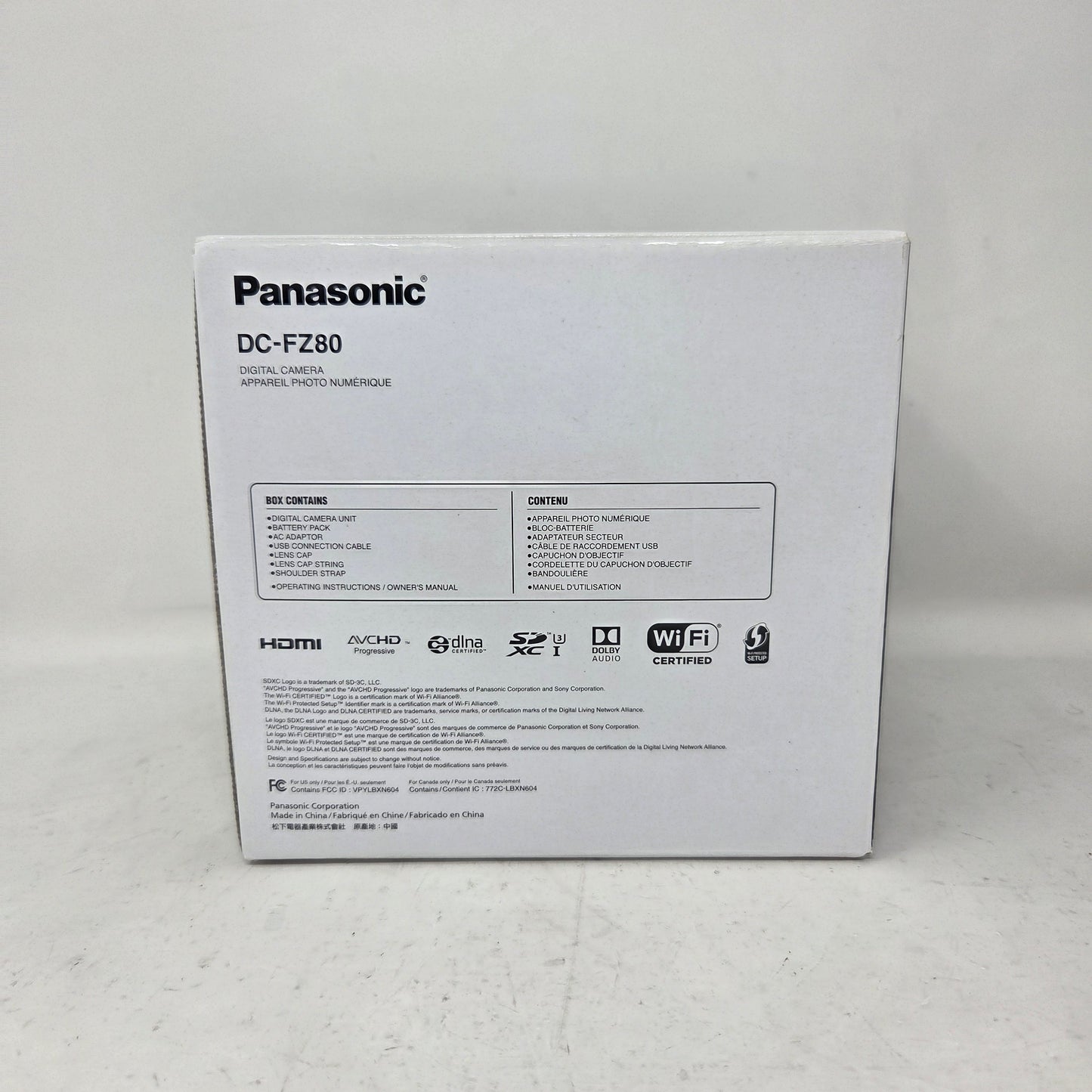 Panasonic Lumix DC-FZ80 18.1MP 4K Digital Bridge Camera Black