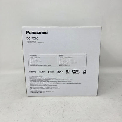 Panasonic Lumix DC-FZ80 18.1MP 4K Digital Bridge Camera Black