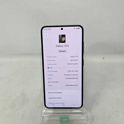 Unlocked Samsung Galaxy S23 8GB RAM 128GB SM-S911u1 Phantom Black
