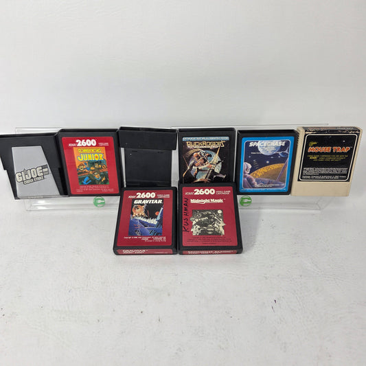 Lot of 8 Atari 2600 Games G.I. Joe Space Chase Gravitar Astroblast Donkey Kong
