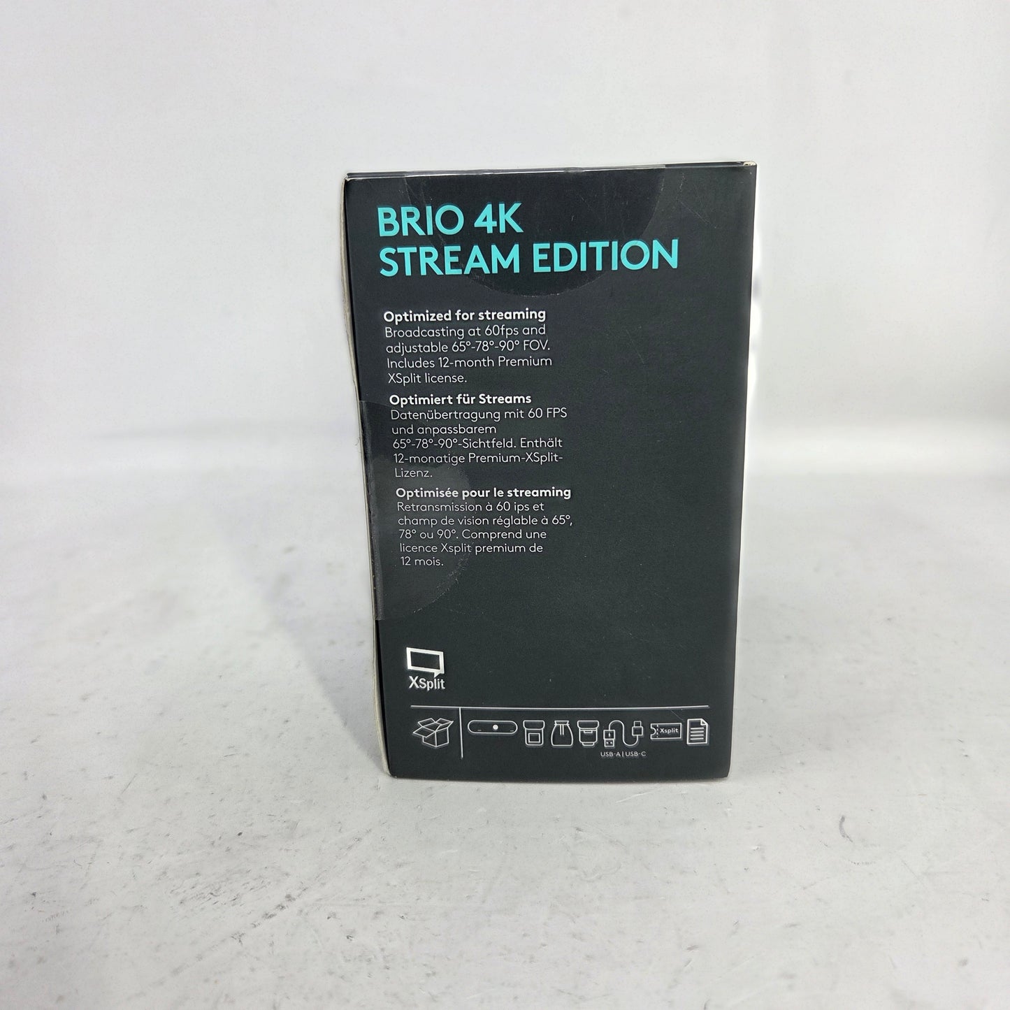 New Logitech Logitech BRIO 4K Stream Edition 4K 60 fps Webcam V-U0040