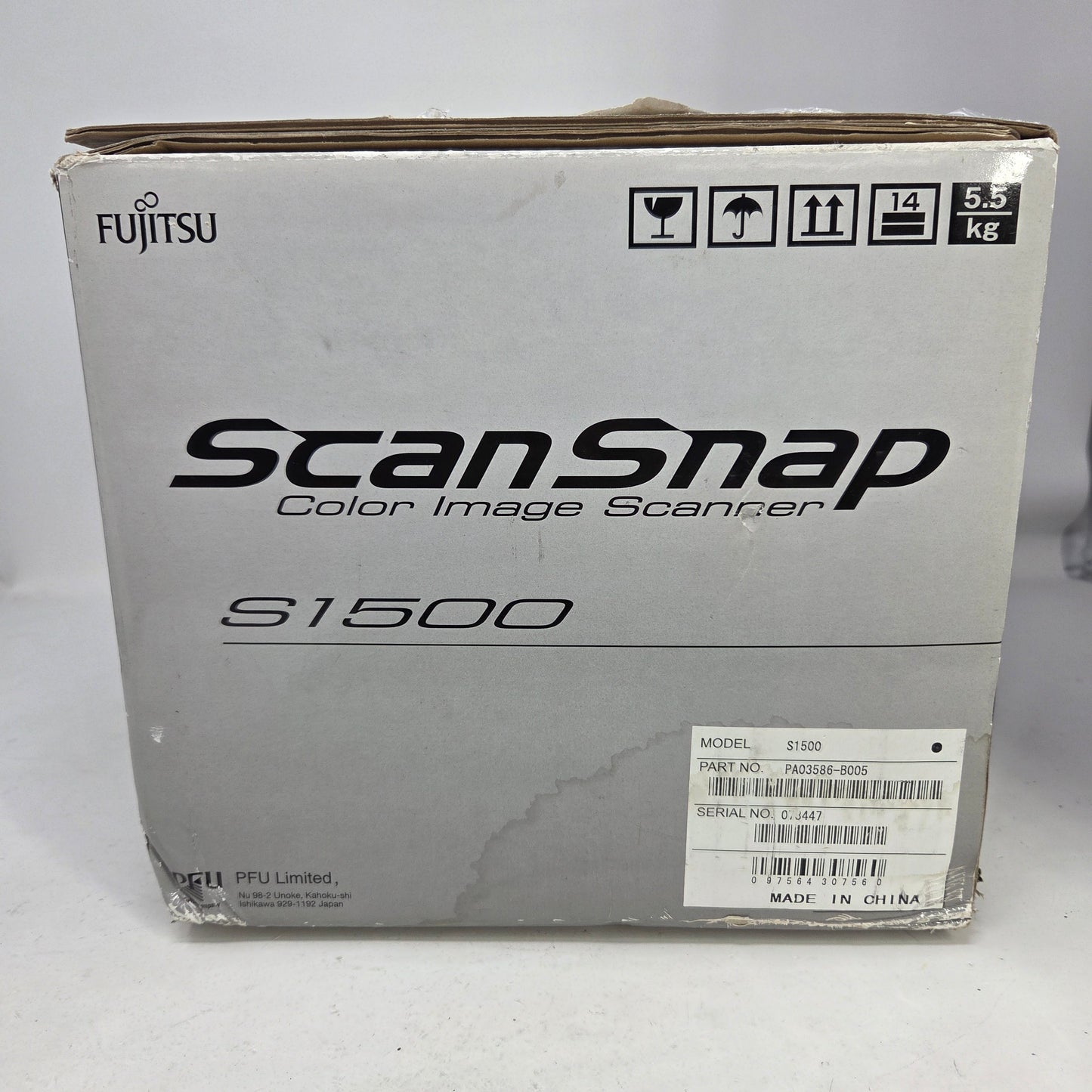 Fujitsu S1500 Duplex Scanner Black PA03586-B005