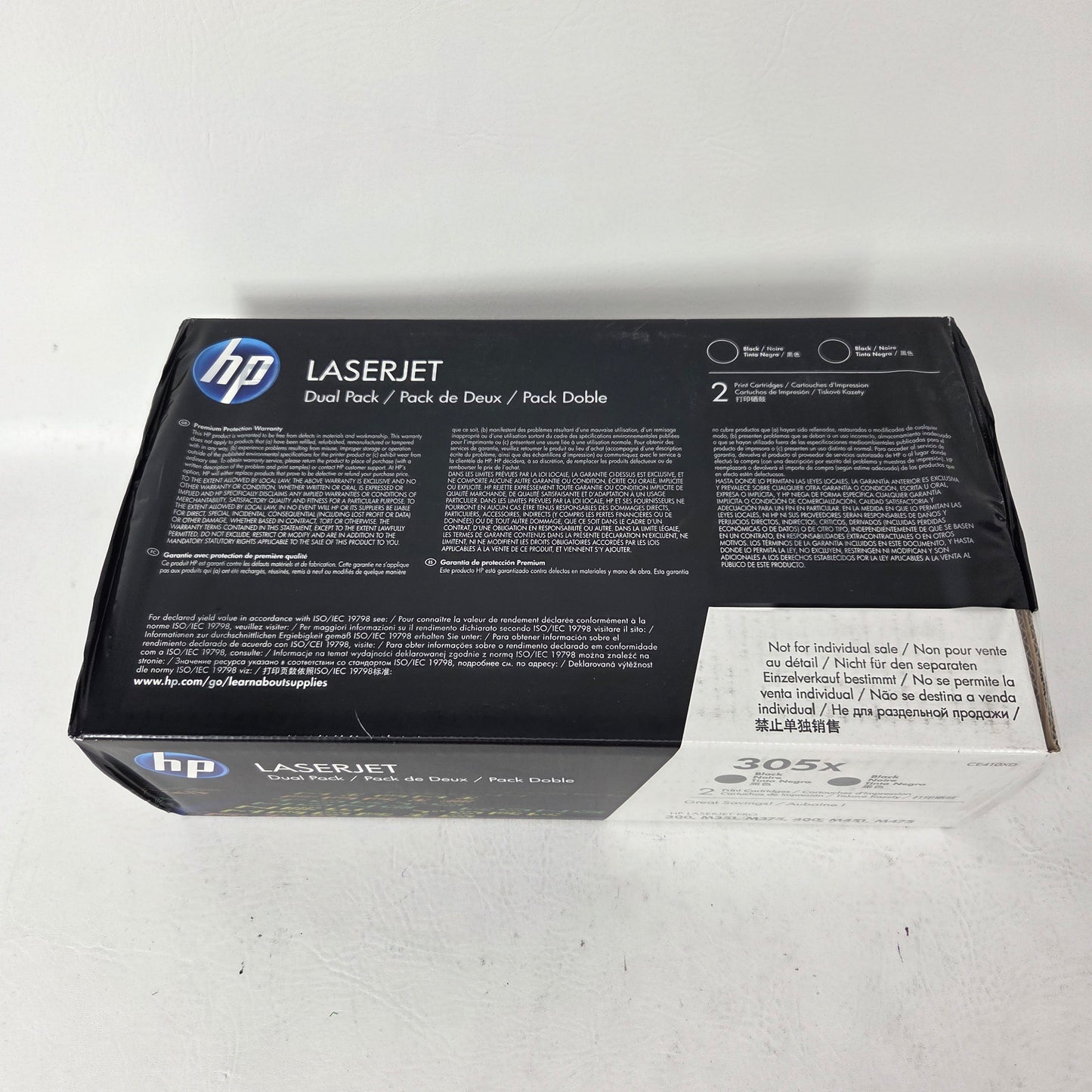 New HP 305X Toner Cartridge Black 2 Pack CE410XD