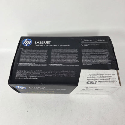 New HP 305X Toner Cartridge Black 2 Pack CE410XD