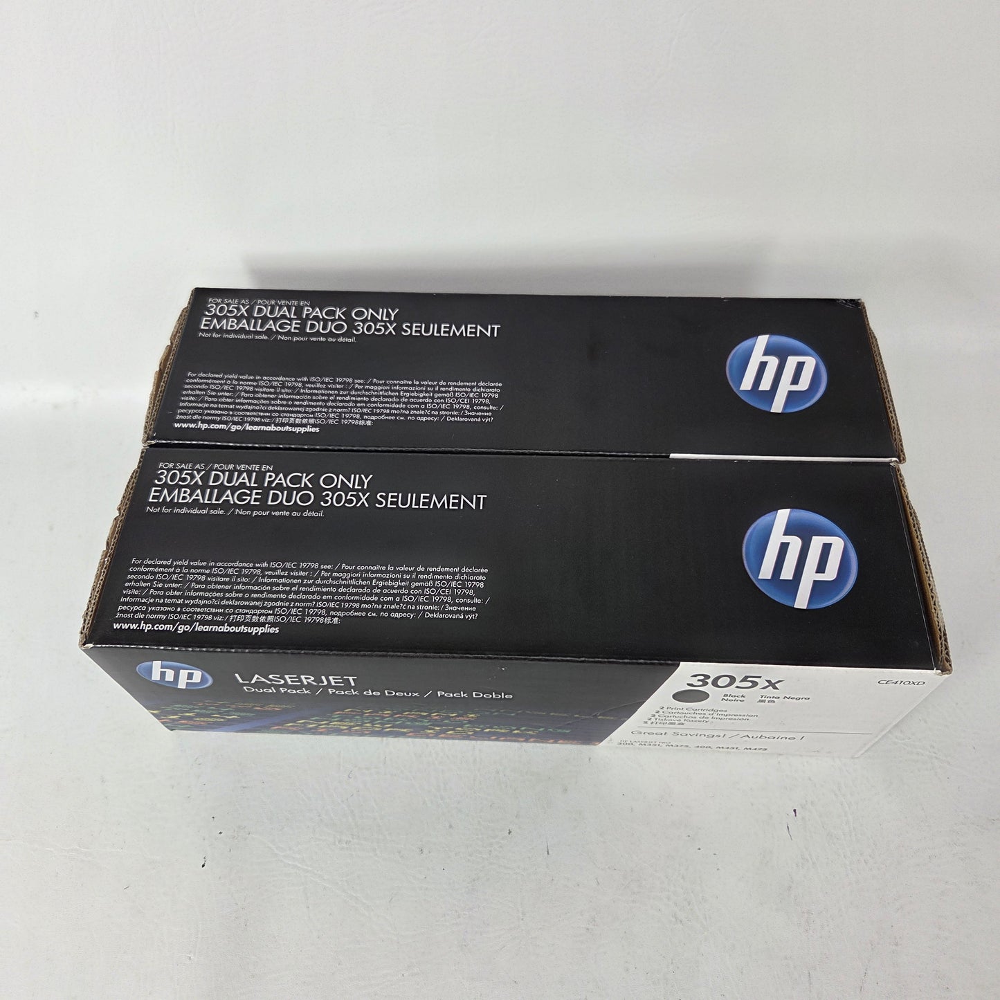 New HP 305X Toner Cartridge Black 2 Pack CE410XD