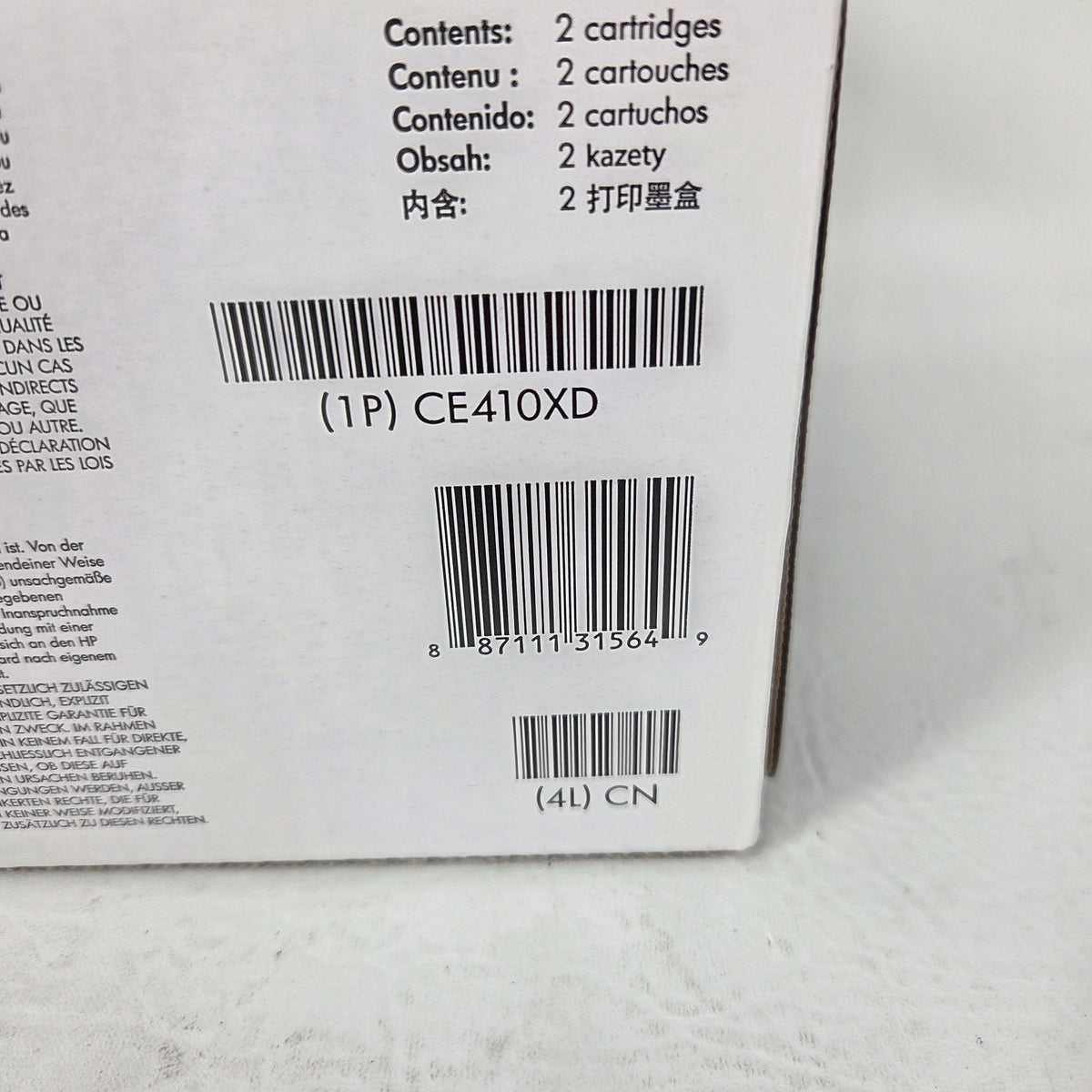 New HP 305X Toner Cartridge Black 2 Pack CE410XD