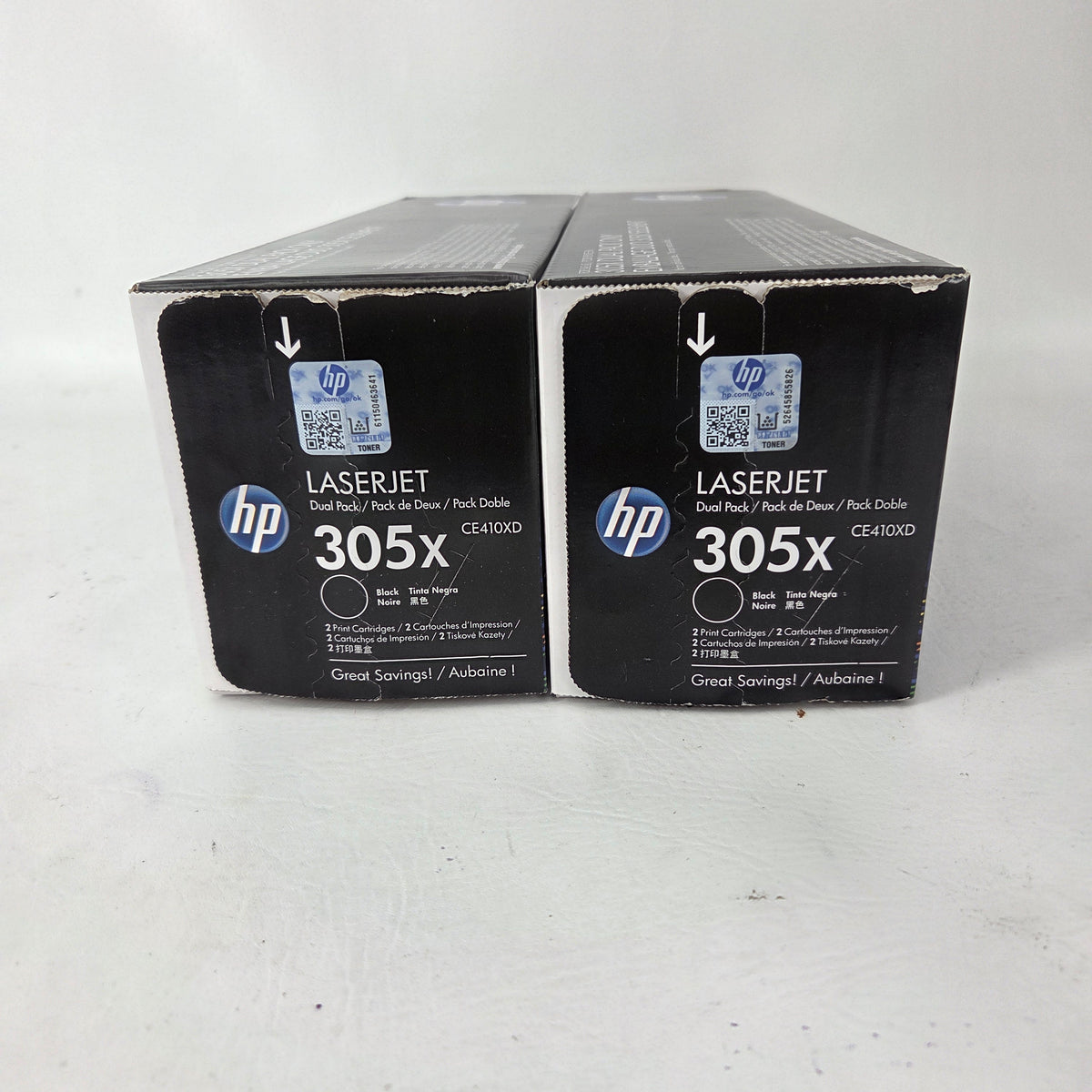 New HP 305X Toner Cartridge Black 2 Pack CE410XD