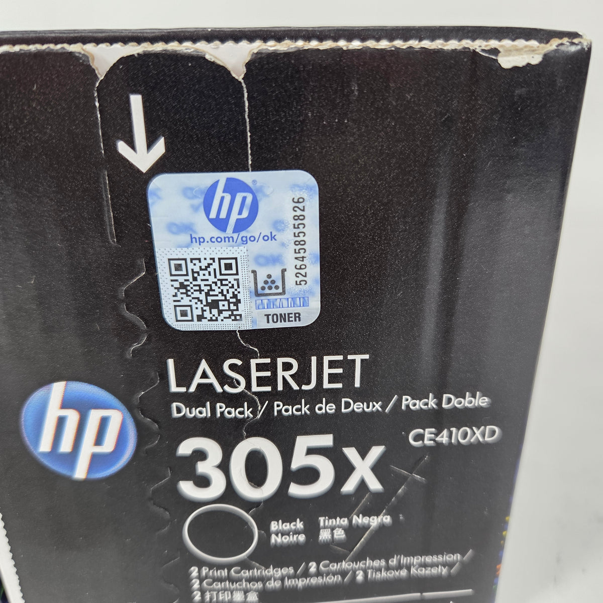 New HP 305X Toner Cartridge Black 2 Pack CE410XD