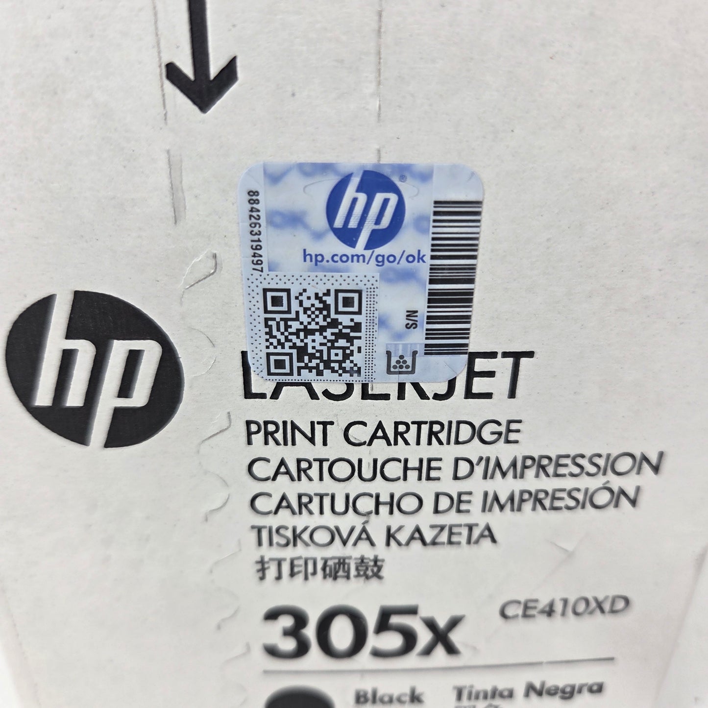 New HP LaserJet Toner 305X Black Toner Cartridge CE410XD