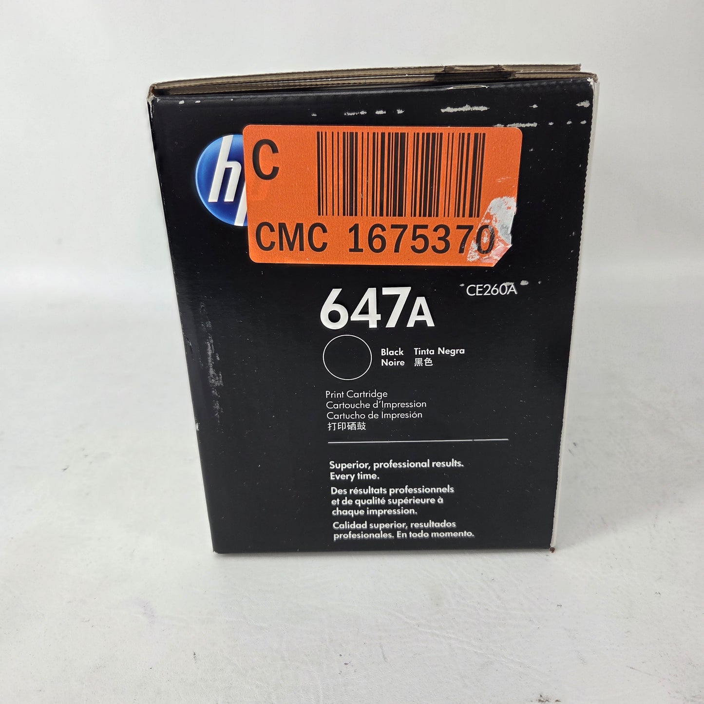 New HP LaserJet 647A Black Toner Cartridge CE260A