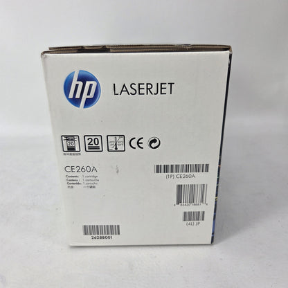 New HP LaserJet 647A Black Toner Cartridge CE260A