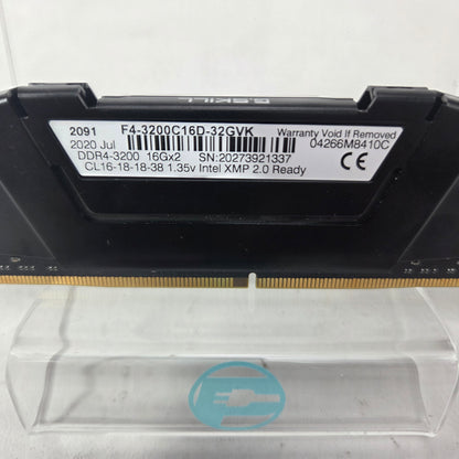 G.Skill Ripjaws V 32GB (2x16GB) RAM DDR4 3200MHz F4-3200C16D-32GVK