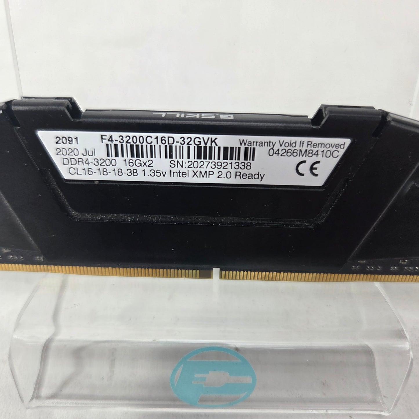 G.Skill Ripjaws V 32GB (2x16GB) RAM DDR4 3200MHz F4-3200C16D-32GVK