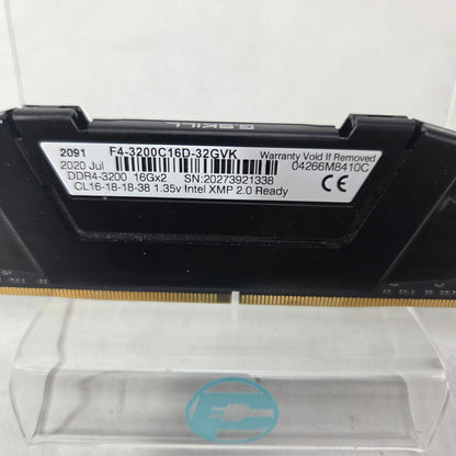 G.Skill Ripjaws V 32GB (2x16GB) RAM DDR4 3200MHz F4-3200C16D-32GVK