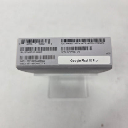 New Factory Unlocked Google Pixel 10 Pro 128GB Obsidian GA09887-US