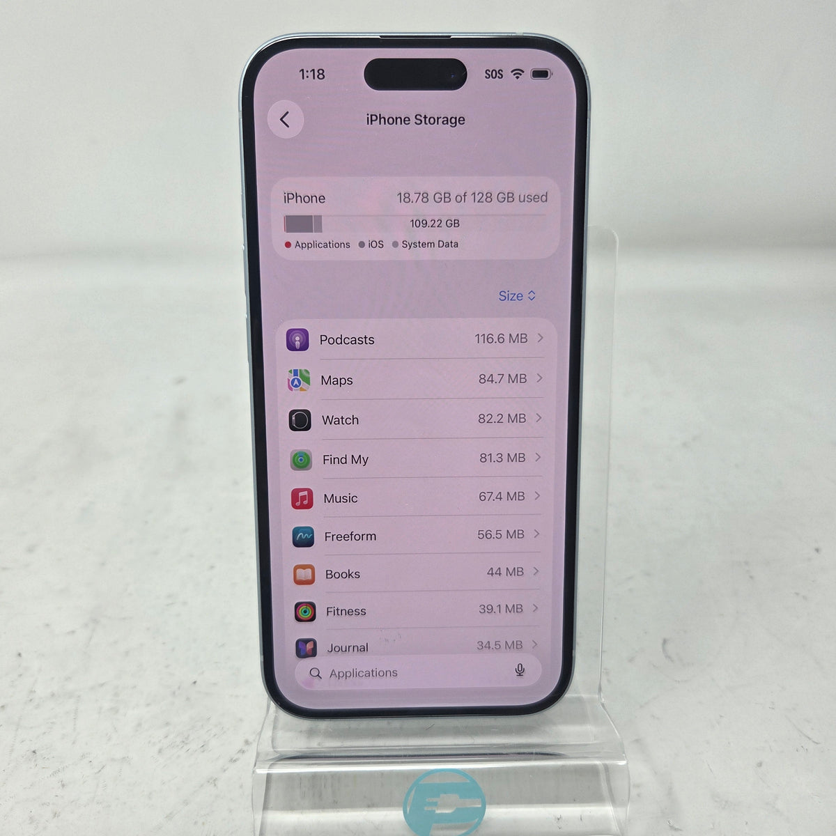 Factory Unlocked Apple iPhone 15 128GB Blue MTLY3LL/A