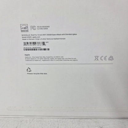 WiFi Only Apple iPad Pro 13" M4 256GB Space Black MVX23LL/A