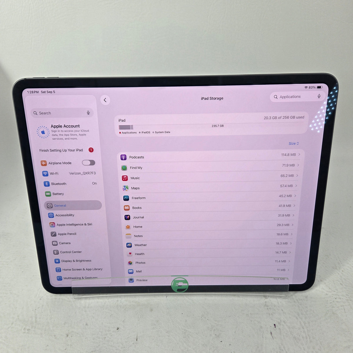 WiFi Only Apple iPad Pro 13" M4 256GB Space Black MVX23LL/A