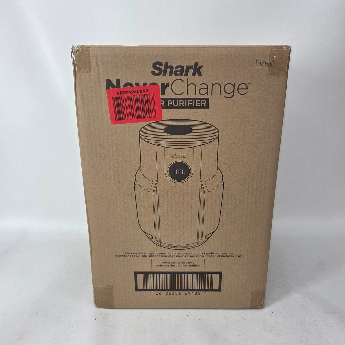  New Shark NeverChange HEPA Air Purifier HP153 CleanSense IQ White 650