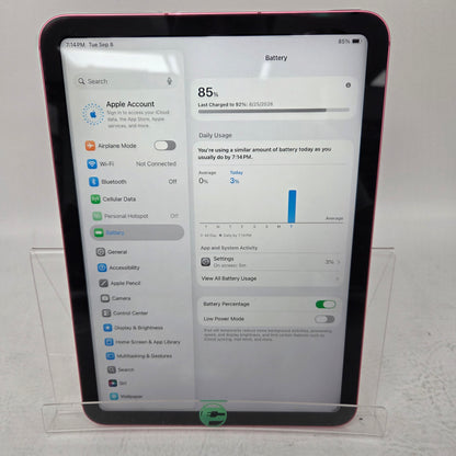 Apple iPad 10th Gen 10.9" 64GB Pink Wi-Fi + Cellular MQ6M3LL/A