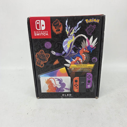 New Nintendo Switch OLED HEG-001 Pokemon Scarlet Violet Edition Console