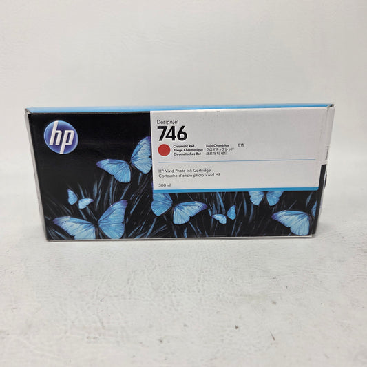 New HP 746 300ml P2V81A Red Chromatic Red DesignJet Ink Cartridge