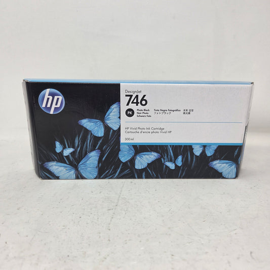 New HP 746 300ml P2V82A Photo Black DesignJet Ink Cartridge