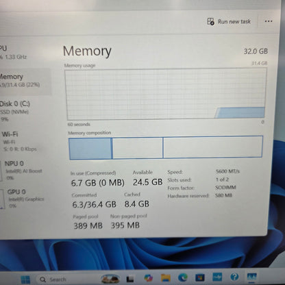 HP EliteBook 8 G1I 16" Core Ultra 7 255U 2.0GHz 32GB RAM 1TB SSD