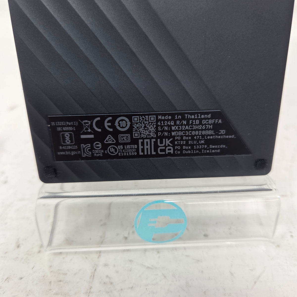 Western Digital WD 2.5" My Passport 2TB USB 3.2 Gen 1 HDD WDBC3C0020BBL-WESN