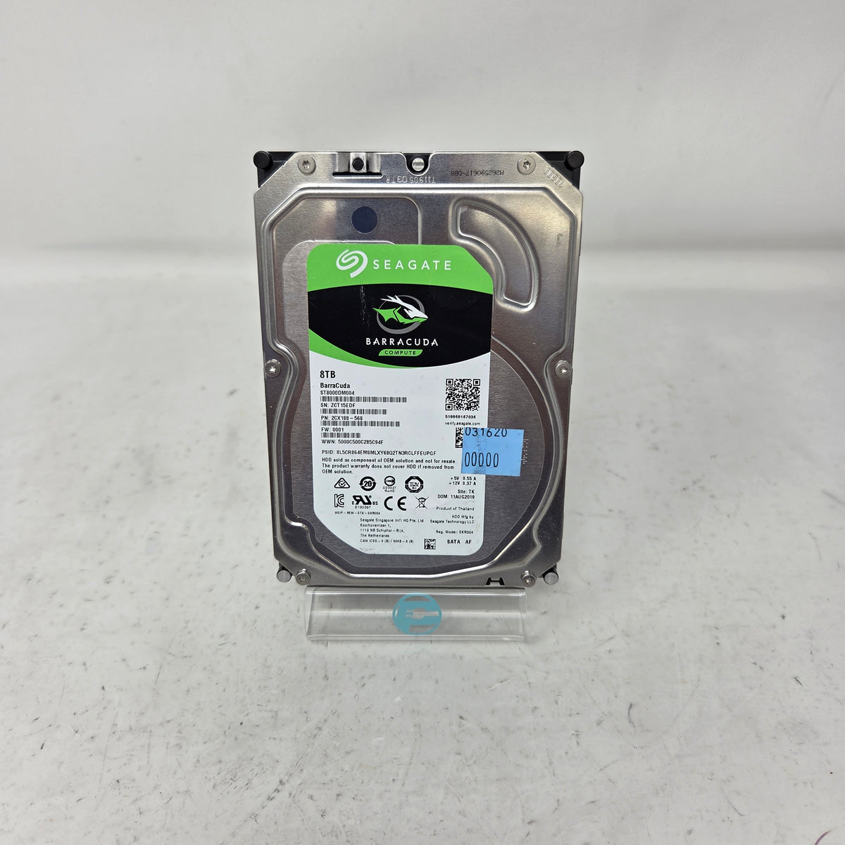 Seagate 3.5" Barracuda 8TB SATA III (6 Gb/s) HDD ST8000DM004