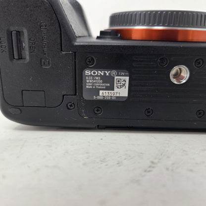 Sony Alpha 7 III 24.2 MP Full Frame Interchangeable Lens Camera Black 