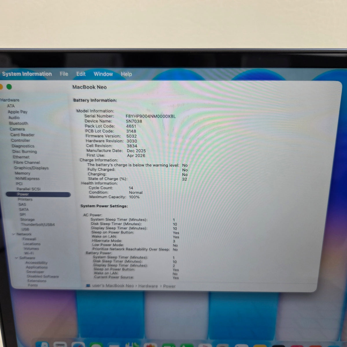 2026 Apple MacBook Neo 13" A18 Pro 5C GPU 4.0GHz 8GB RAM 256GB SSD MHFF4LL/A