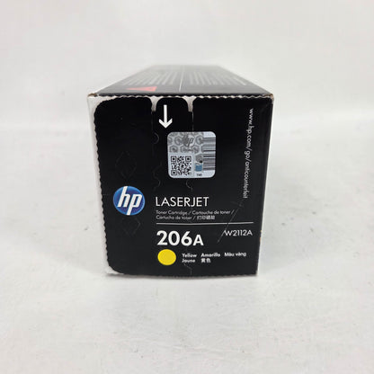New HP LaserJet 206A Yellow Toner Cartridge W2112A