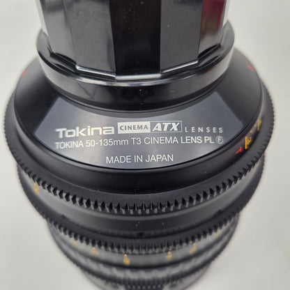 Tokina Cinema ATX 50-135mm T3.0 Cine Lens PL Mount Zoom Haida MC-UV PRO II 112mm