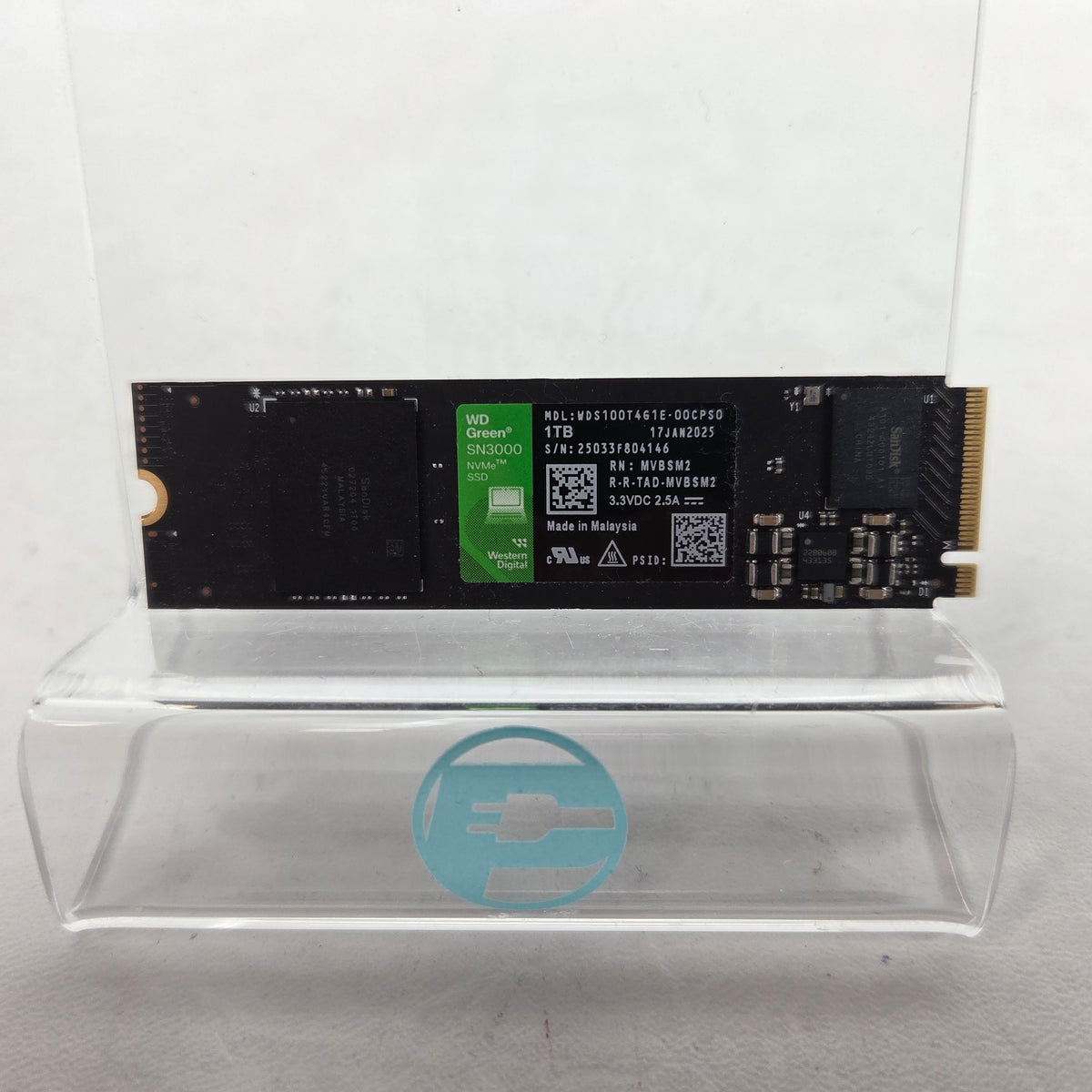 Western Digital WD M.2 2280 SN3000 1TB PCIe 4.0 x4 (NVMe) SSD WDS100T4G1E
