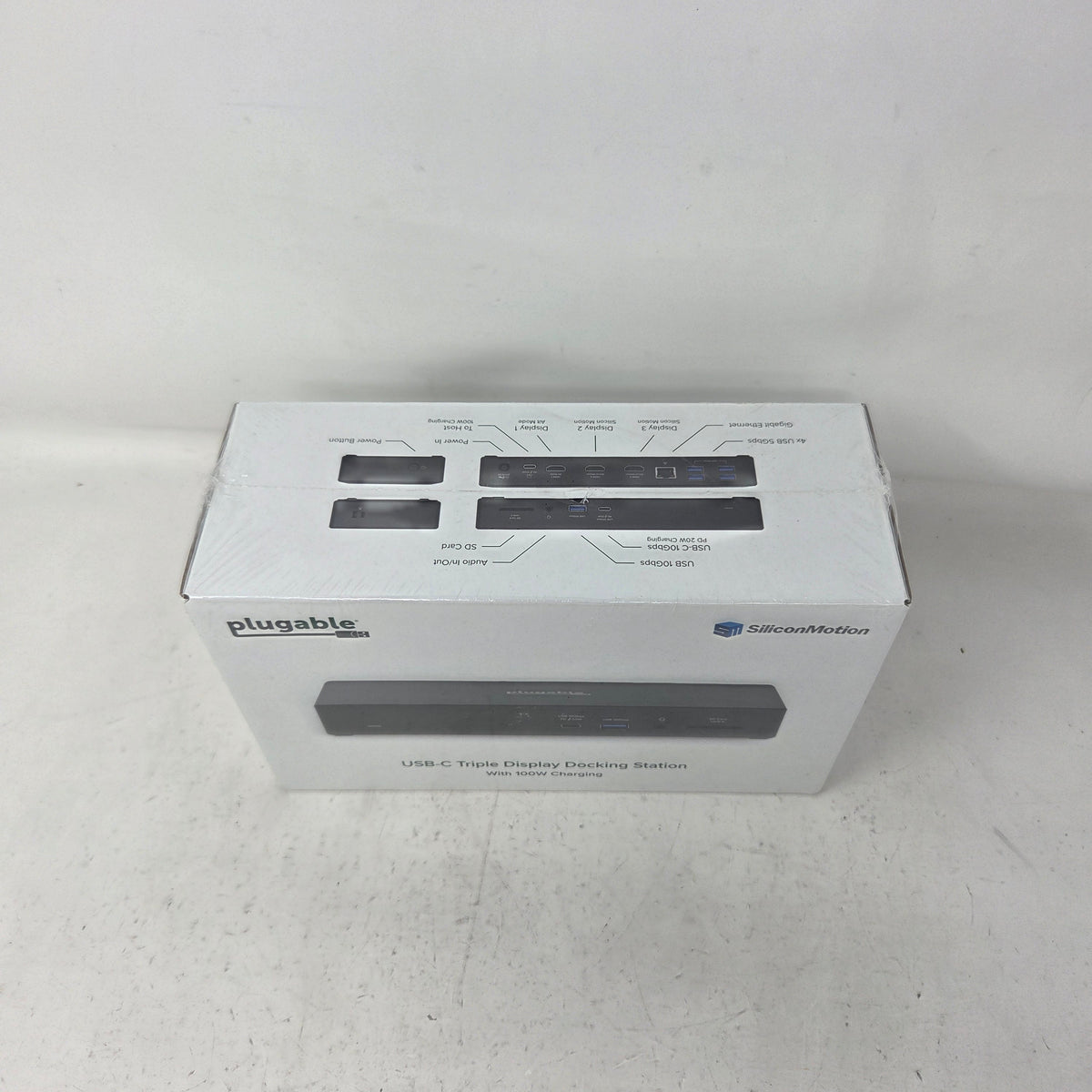  New Plugable USB-C Triple Display Docking Station 100W Charging
