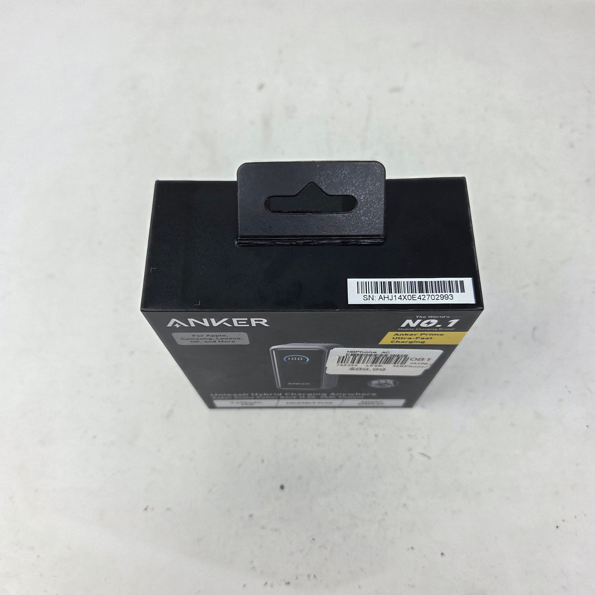 New Anker Prime 9600mAh 65W Power Bank Wall Charger Black A1339111-1