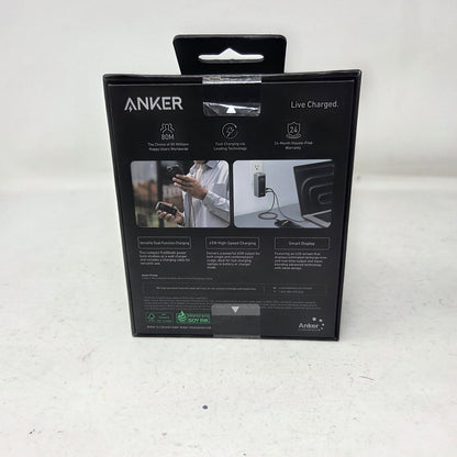 New Anker Prime 9600mAh 65W Power Bank Wall Charger Black A1339111-1