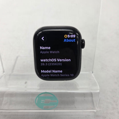 Apple Watch Series 10 42mm GPS Jet Black Aluminum Black Sport Band MWWE3LW/A