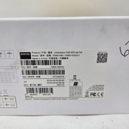 New Barco ClickShare CSE-800 Wireless Presentation System R9861580 