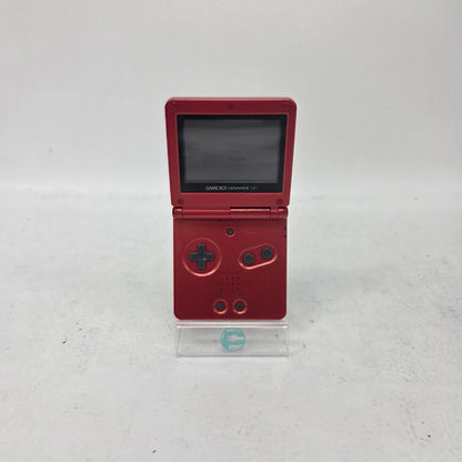 Nintendo Game Boy Advance SP Handheld Game Console Only AGS-001 Pearl Red