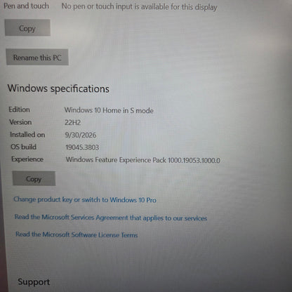 HP Laptop 7BFLHKTK 14" Celeron N4020 1.10Ghz 8GB RAM 128GB SSD