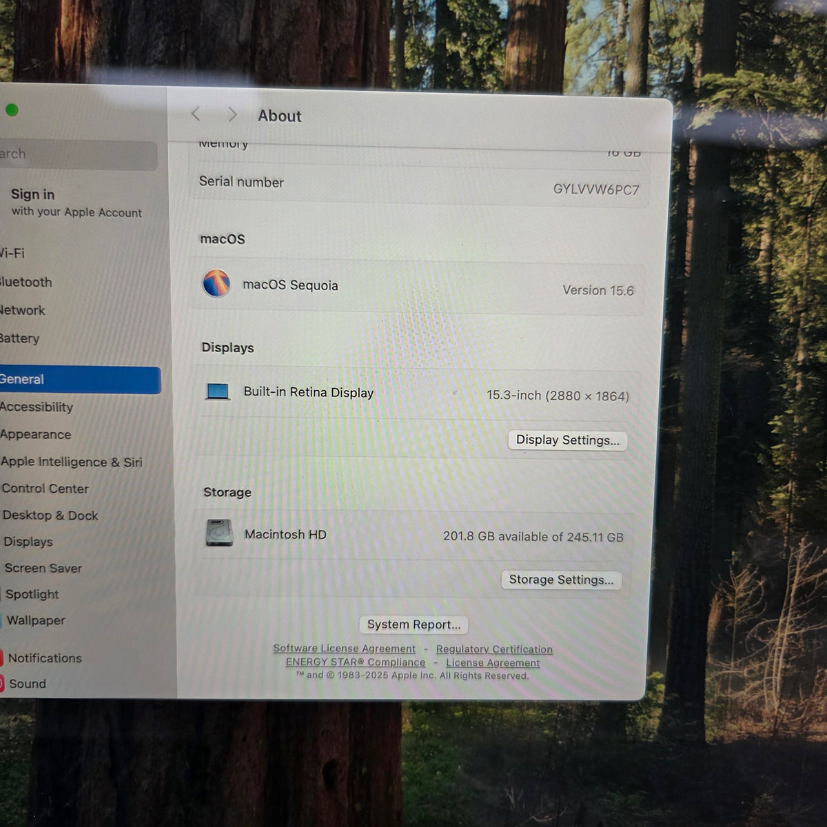 2025 Apple MacBook Air 15" M4 10C GPU 4.5GHz 16GB RAM 256GB SSD A3241