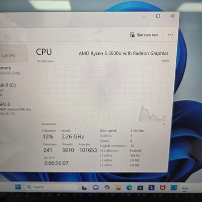Lenovo Yoga 6 Ryzen 5 5500U 2.1GHz 8GB RAM 256GB SSD