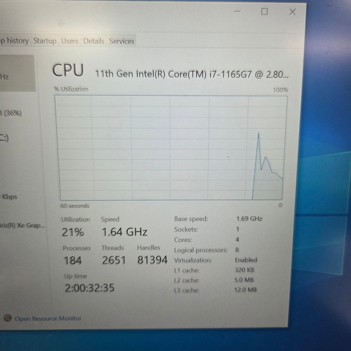 Dell Latitude 3420 14" i7-1165G7 2.8GHz 16GB RAM 256GB SSD