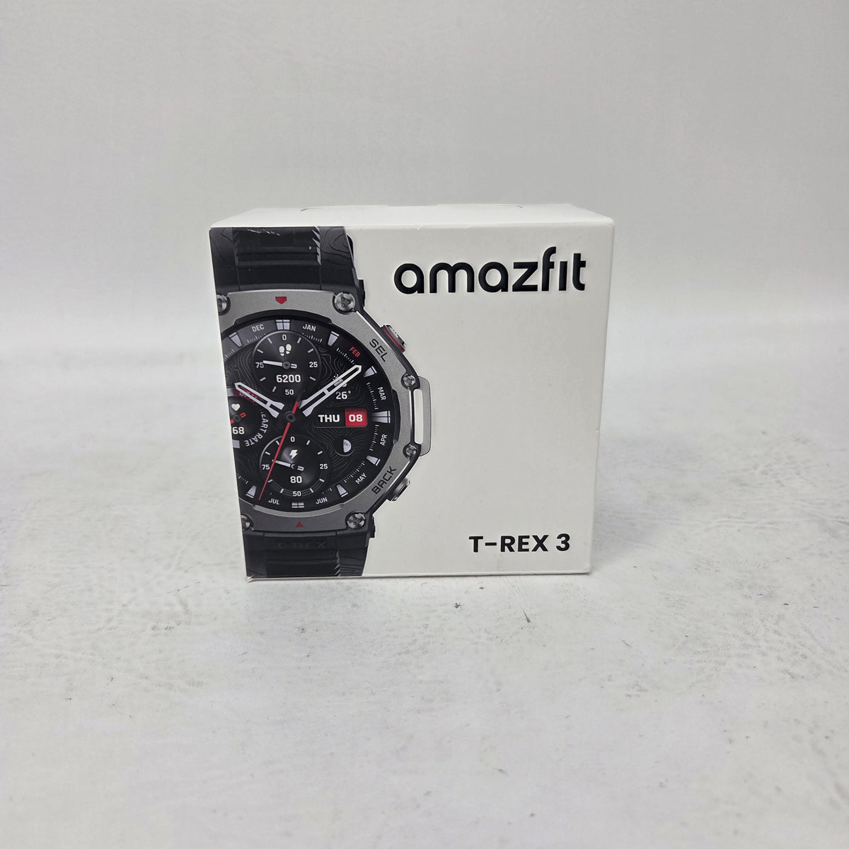 New Amazfit T-Rex 3 - 48 mm Fitness Smart Watch w/ Voice Control Onyx