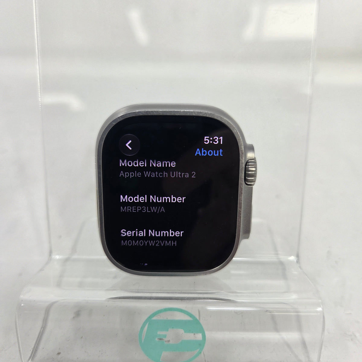 Unlocked Apple Watch Ultra 2 49MM Natural Titanium Silver link bracelet MREP3LW