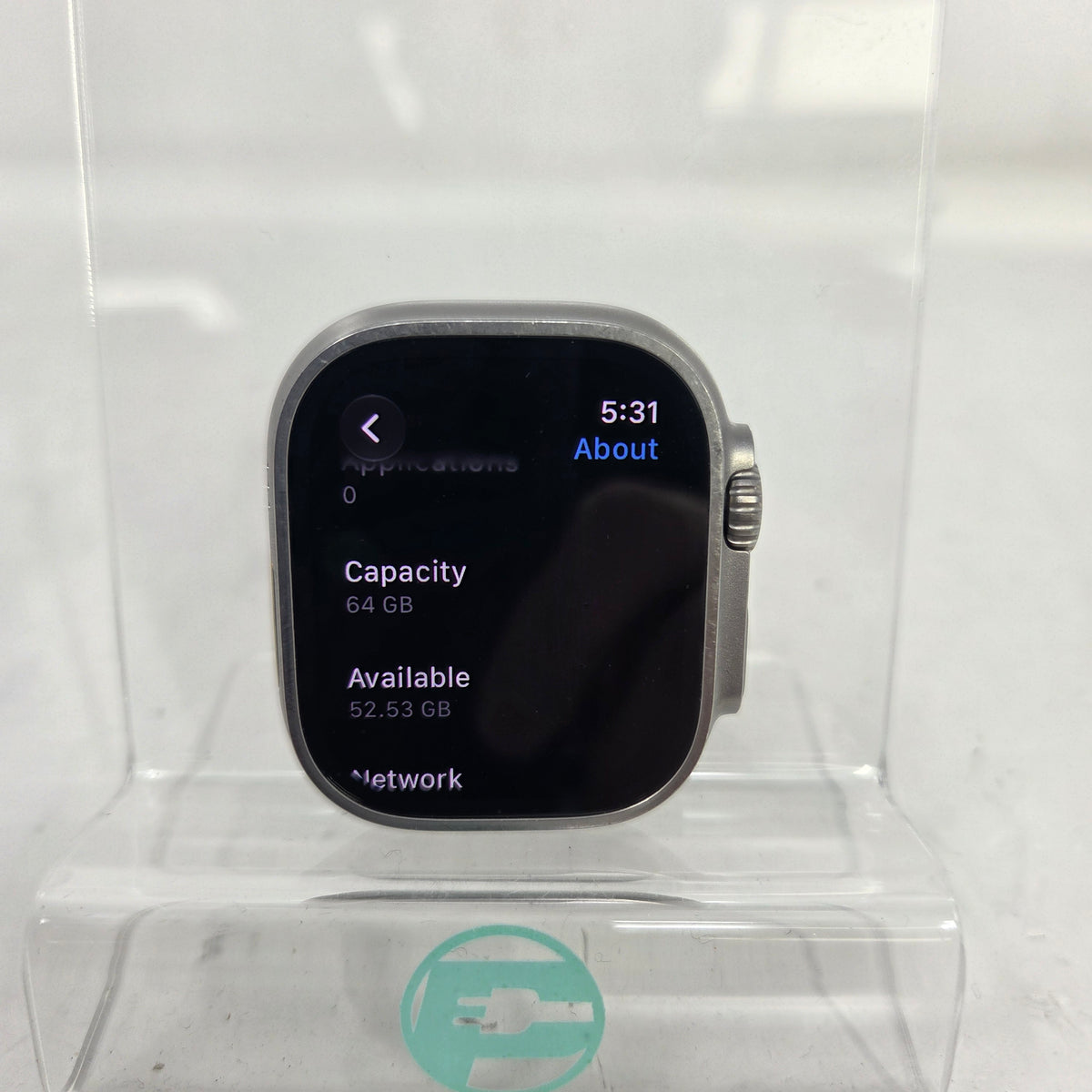 Unlocked Apple Watch Ultra 2 49MM Natural Titanium Silver link bracelet MREP3LW